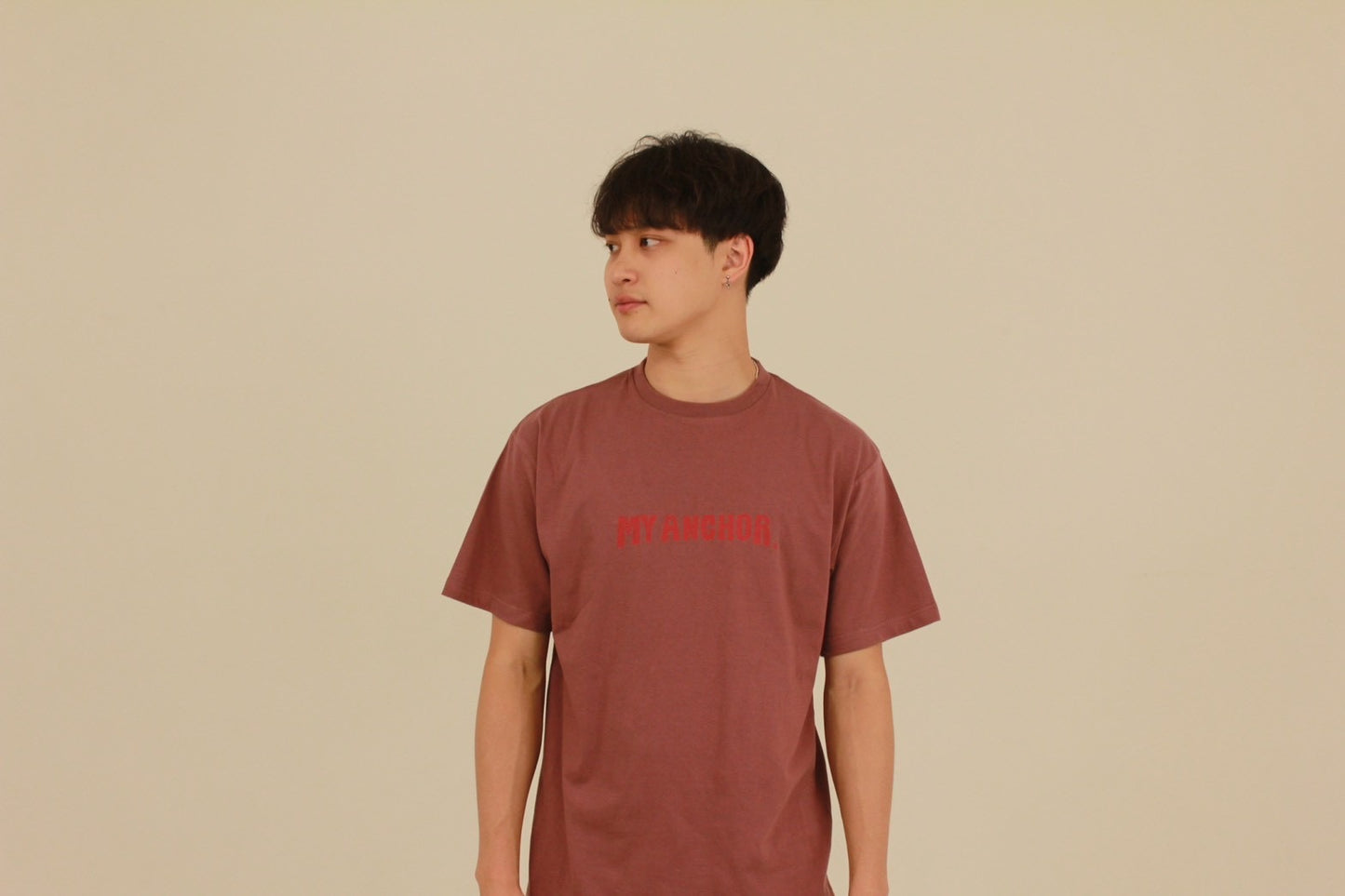 MY ANCHOR グラフィックTシャツ (Dusty pink)
