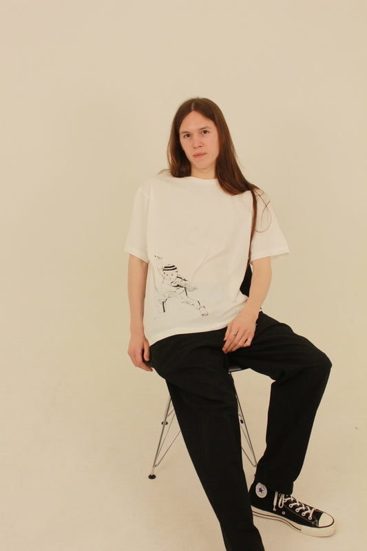少年の覚悟 グラフィックTシャツ