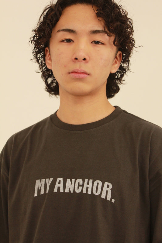 MY ANCHOR グラフィックTシャツ　(charcoal)