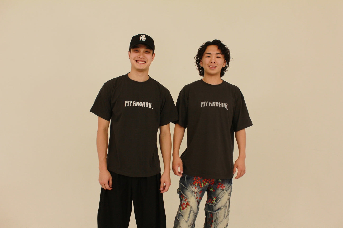 MY ANCHOR グラフィックTシャツ　(charcoal)