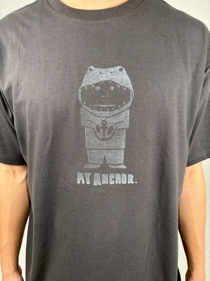 ティラノ　グラフィックTシャツ　(charcoal)