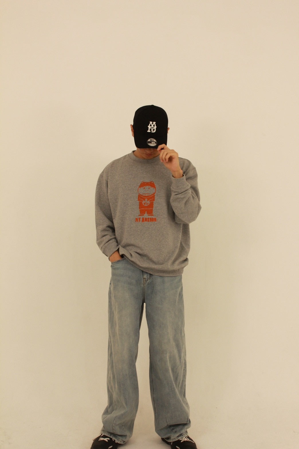 ティラノ　グラフィックスウェット (gray)